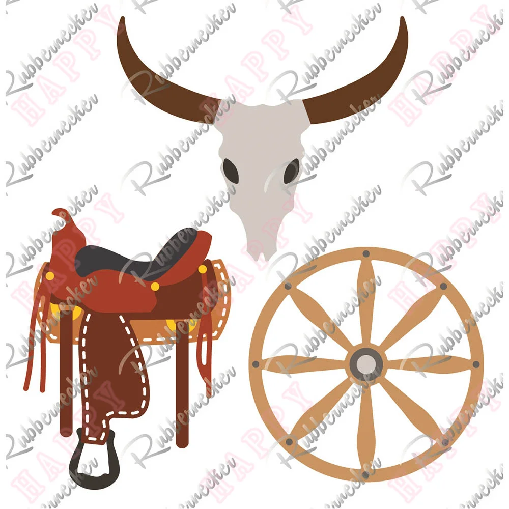 

New Craft Metal Cutting Dies Saddle And Wagon Wheel Die Diy Scrapbook Envelope Diary Album Paper Decorative Embossing Template