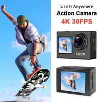 SJCAM SJ4000 Dual Screen 4K Action Camera 30M Waterproof Anti-Shake HD Sports Video Action Cameras Motorcycle Bicycle Helmet