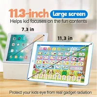 French English Bilingual Learning Tablet Toy Learn Alphabet ABC Numbers Words Spelling| Interactive Educational Toys for Kids 1