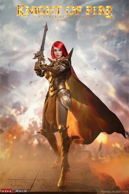 1/6 TBLeague PL2020-173A Female Knight of Fire Warrior Gold