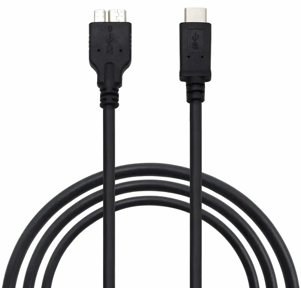 Type C to USB 3.0 Data Cable For WD WESTERN DIGITAL MY PASSPORT Seagate Expansion 2TB SRD00F2 External Hard Drive