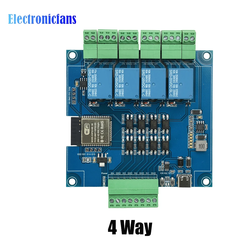 ตัวเลือกสินค้า โมดูลรีเลย์ ESP32 ควบคุม Wi-Fi Bluetooth 4/8 ช่อง
