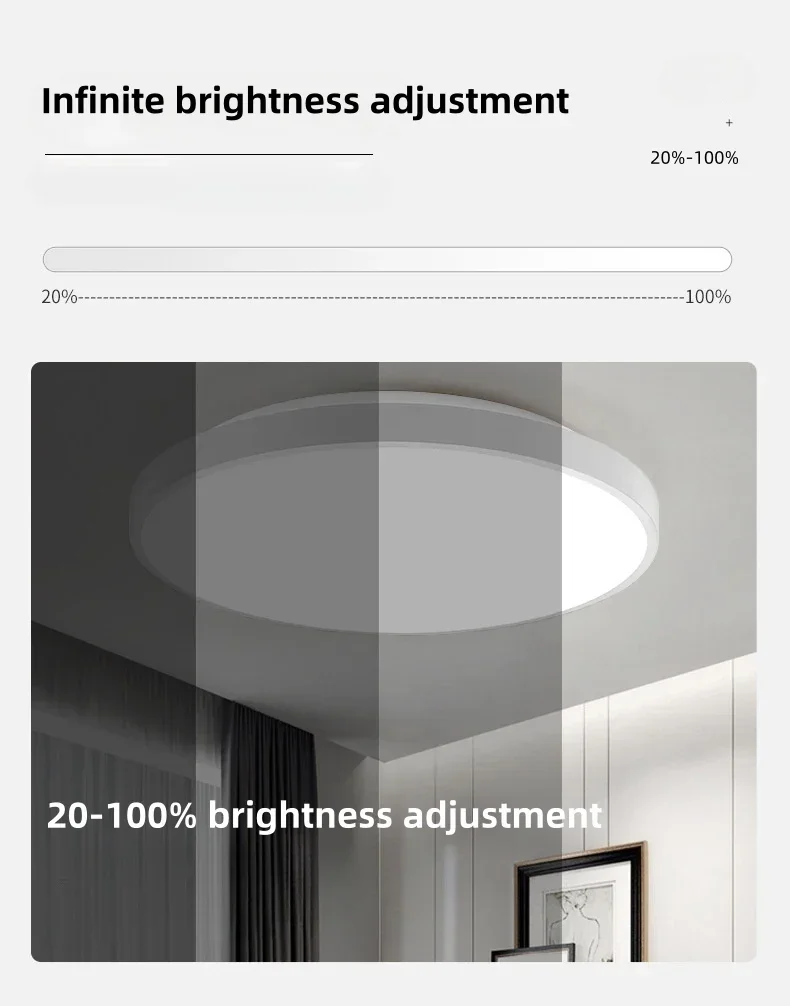 LED Intelligent Ceiling Light Tuya WiFi RGB Dimmable Alexa Voice Controlled Google Home Living Room Bedroom Indoor Lighting