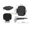 Wall-mounted Folding Seat Ergonomic Bathroom Shower Seats Urea Formaldehyde Relaxing Chair Home Shoe Changing Seat For Disabled 3