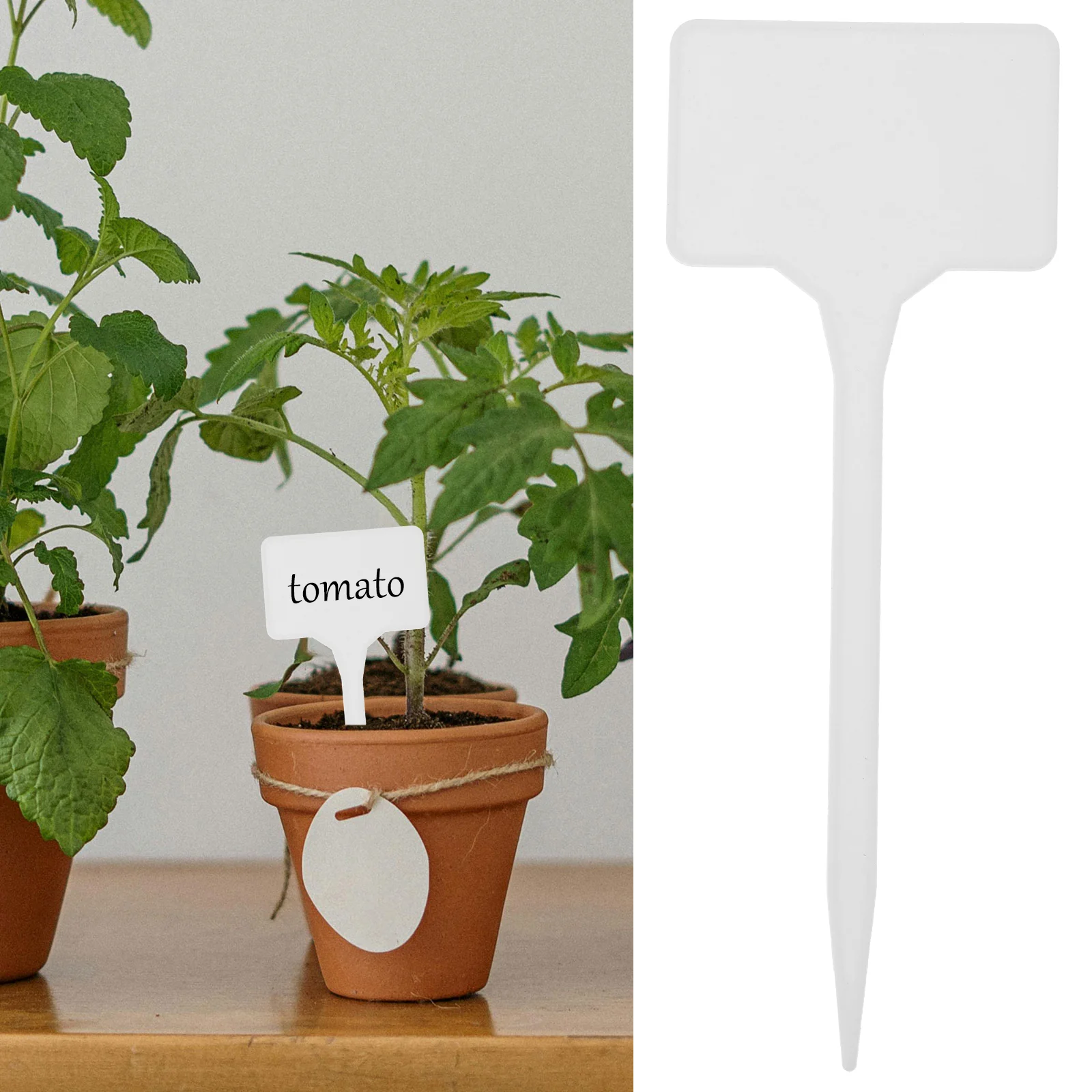 

50 Pcs Plant Label Nursery Garden Markers Simple Labels Perlite for Plants Plastic Greenhouse Tags