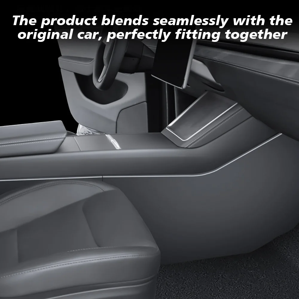 For Tesla New Model Y Juniper 2025 Launch Center Console Side Anti-Kick TPE Cove