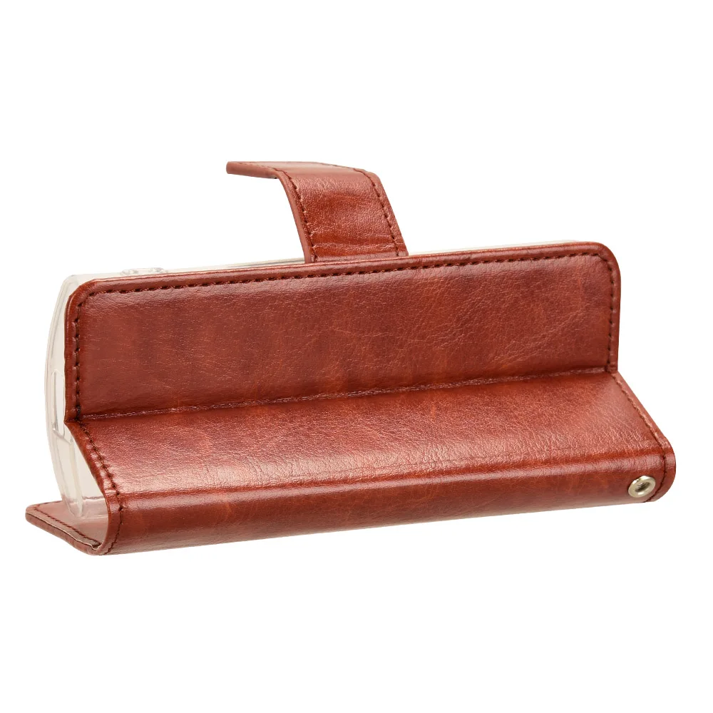 Luxury Leather Flip Phone Case with Stand and Wrist Strap – Premium PU Protection