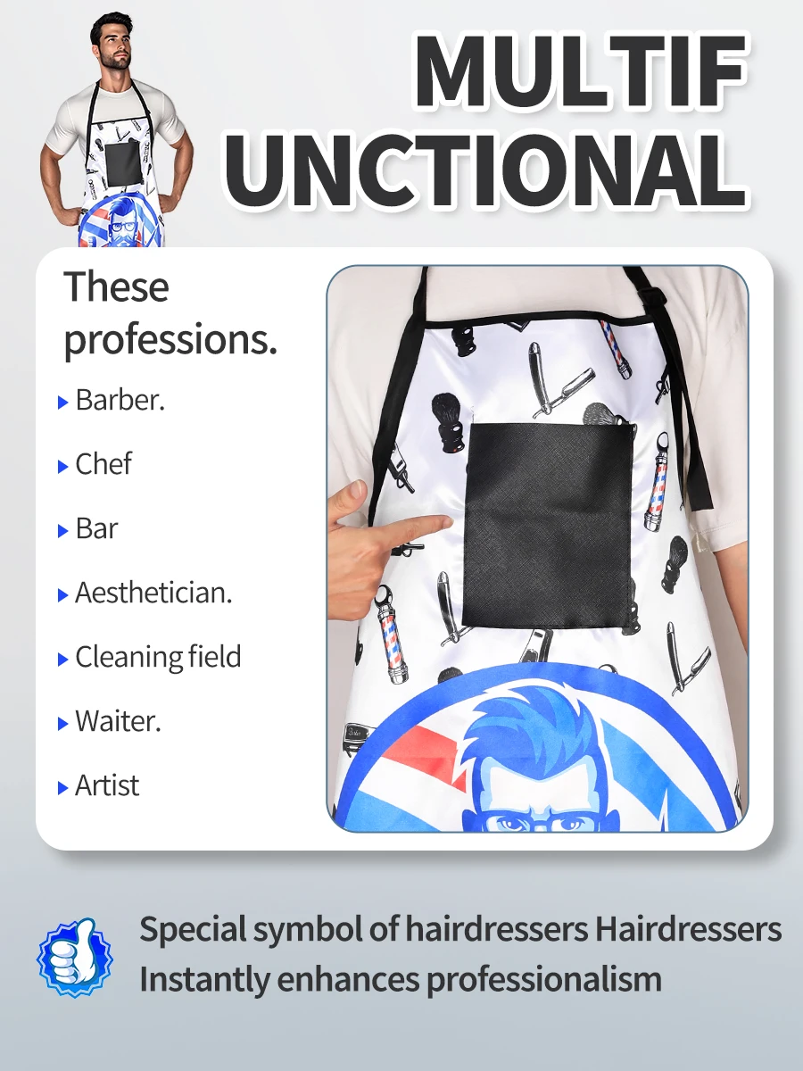 Barbershop Hairdressing Apron Waterproof Hairdresser Gown Barber Haircut Cloth Antistatic Hairstyling Capes Tool haircut cape hairdressing cape beauty salon apron hairdressing bibs