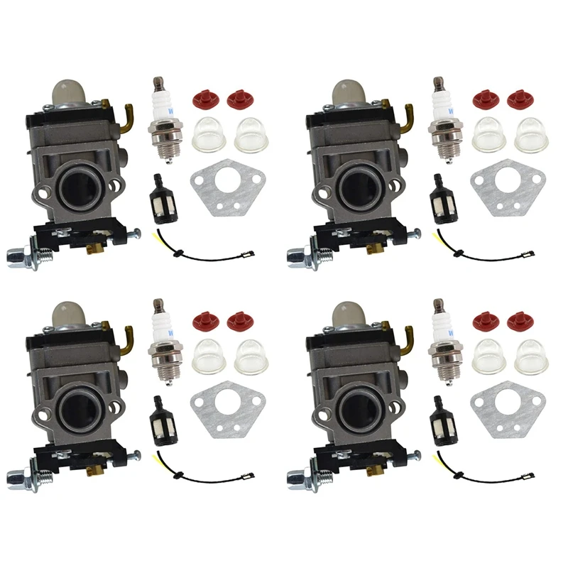 

4X 15Mm Carburetor Fuel Line Kit For 43Cc 52Cc 40-5 BC430 CG430 CG520 1E40F-5 44F-5 Motor Brush Cutter Trimmer