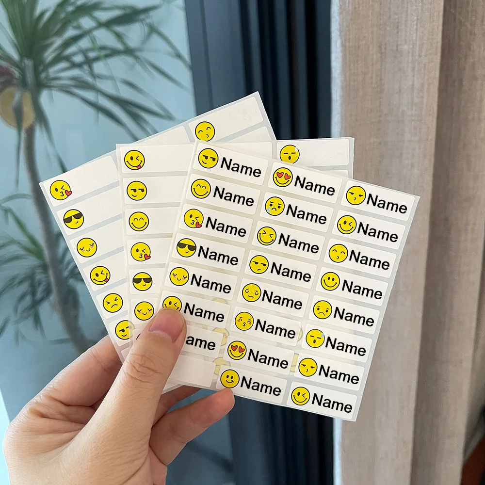90pcs-custom-cartoon-waterproof-name-stickers-personalized-name-label