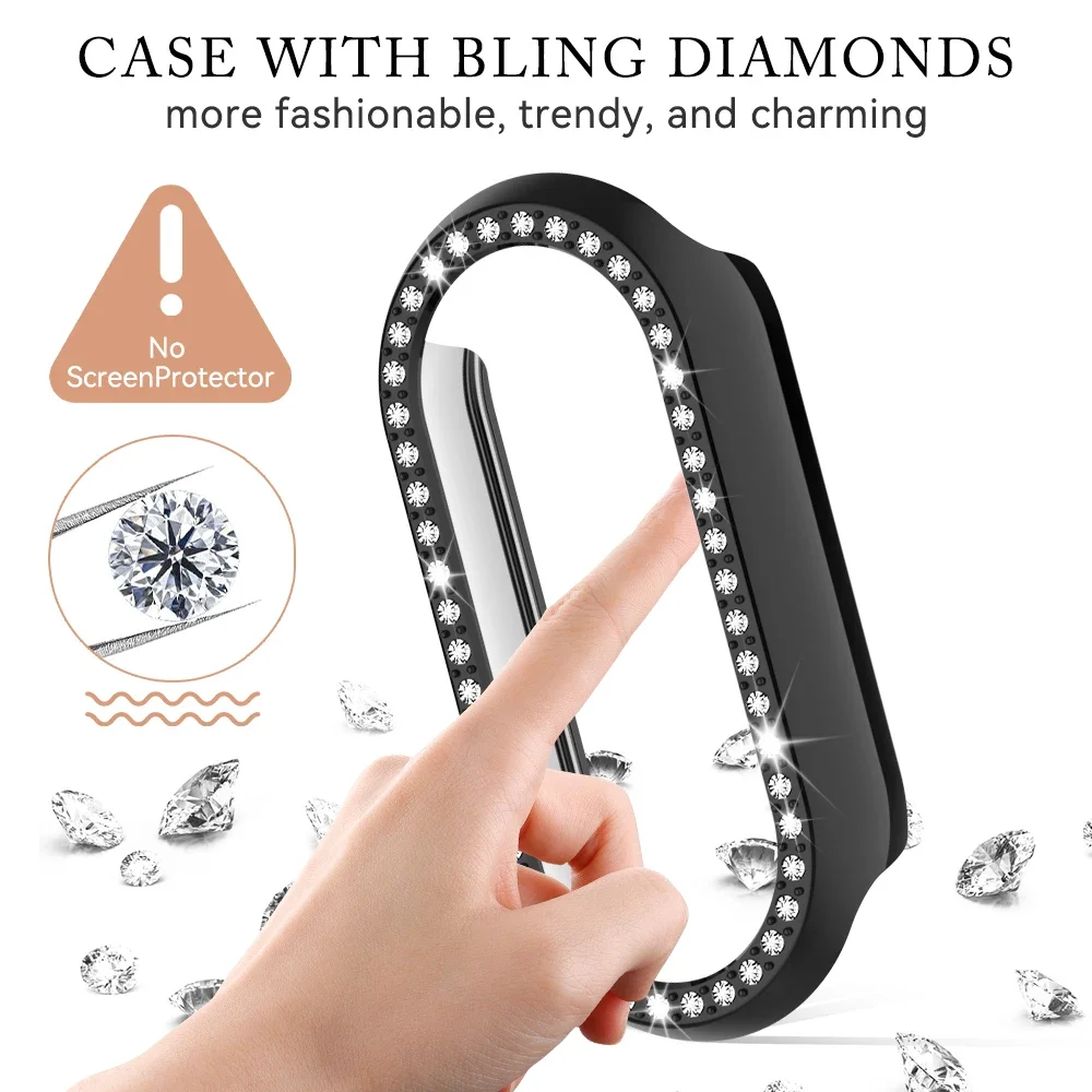 Elegant Diamond Protective Case for Sports Watch Accessories