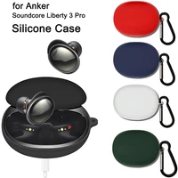 Funda de silicona para Anker Soundcore Liberty 3 Pro, funda protectora para auriculares inalámbricos con Bluetooth, Anker