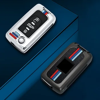 Copertura della cassa chiave dell'automobile della lega per Peugeot 207 307 308 407 607 807 per Citroen C2 C3 C4 C5 C6 accessori portachiavi automatici pieghevoli - Copertura della cassa chiave dell automobile della lega per Peugeot 207 307 308 407 607