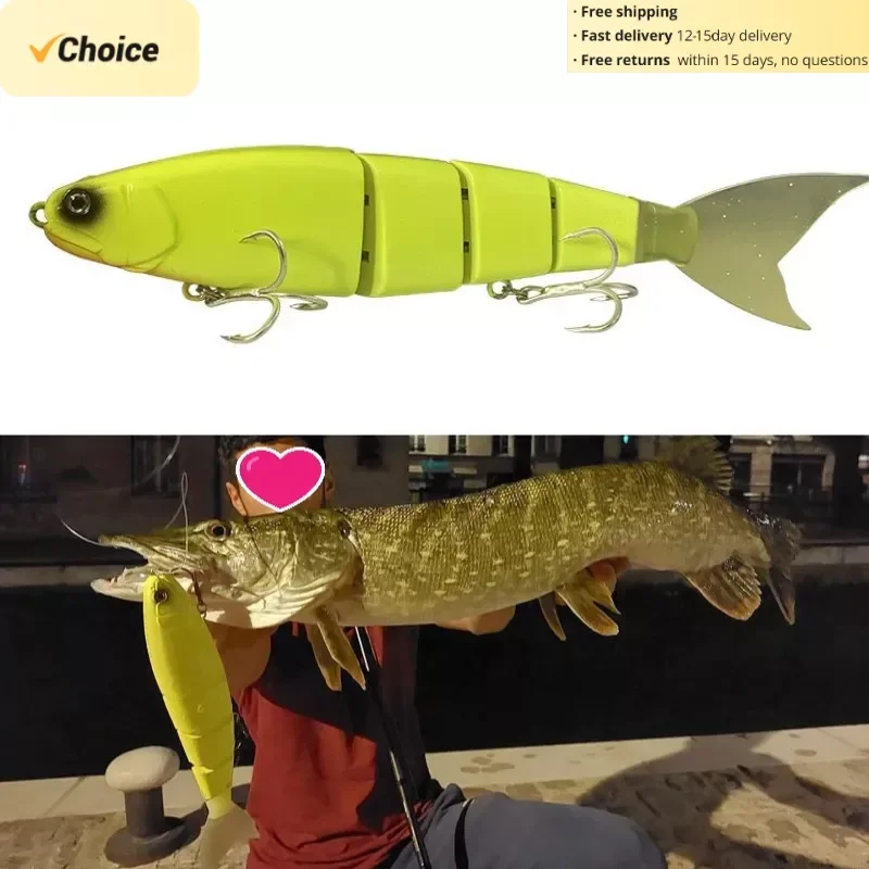 PD06263-LEURRE DE PECHE. 10 cm-12.5 cm brochet Wobblers pour la pêche