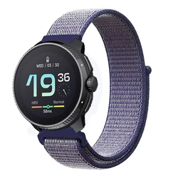 Premium 22mm Nylon Loop Watch Strap - Durable Replacement Wristband in Classic Design - Suunto Ocean (Midnight blue)