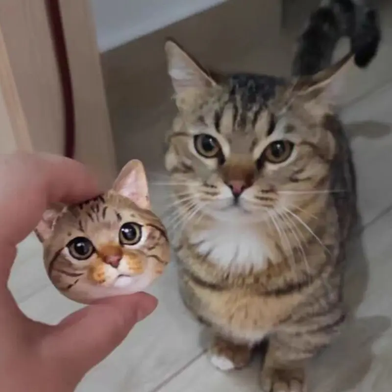 Custom Portrait Fridge Magnet Personalized Dog Cat Figurine Hand-Painted Gypsum Memorial Gift For Pet Lovers_voghion.com
