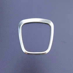 Premium Car Steering Wheel Badge Decoration Cover with S - Line Logo Trim Ring Stickers (Silver)