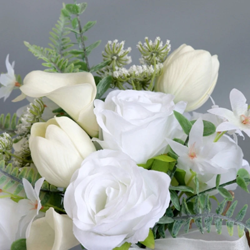 

448B White Bridal Bouquets Wedding Bouquets Artificial Flower for Bridal, Wedding