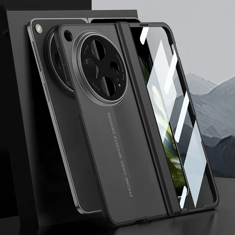 Magnetic Hinge Armor Blade Case For Oneplus Open Case With Outer Screen Glass An