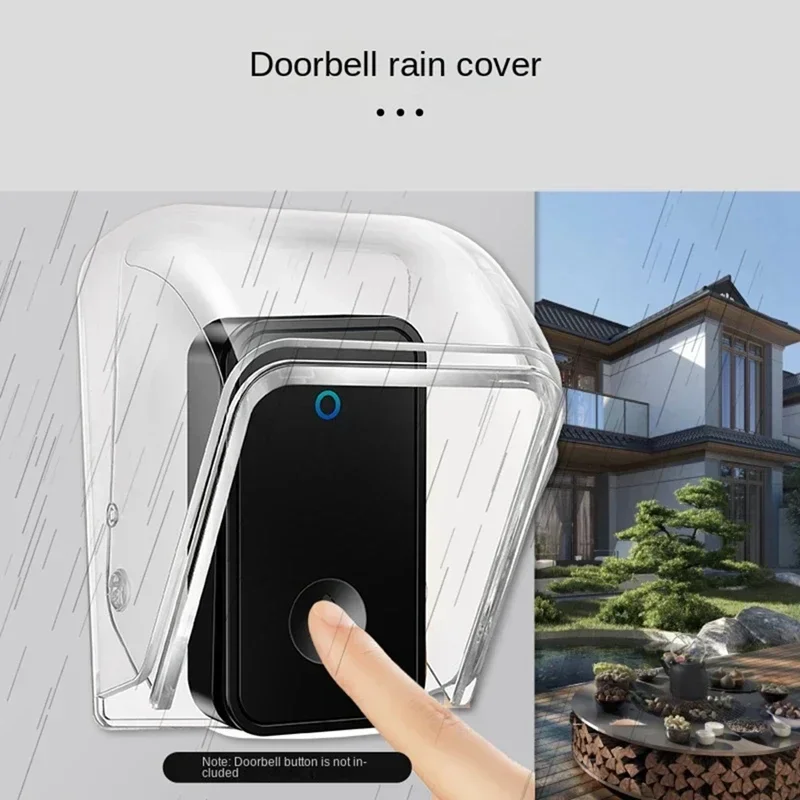 Doorbell Rain Cover Outdoor Transparent Wireless Rainproof Box