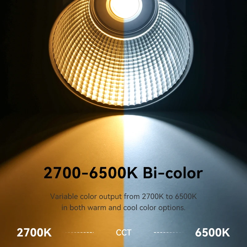 Ulanzi LT005 60W Bi-Color COB Video Light 2700-6500K with Lighting Effects Photopraphic Studio Light for Camera Vlog Livestream
