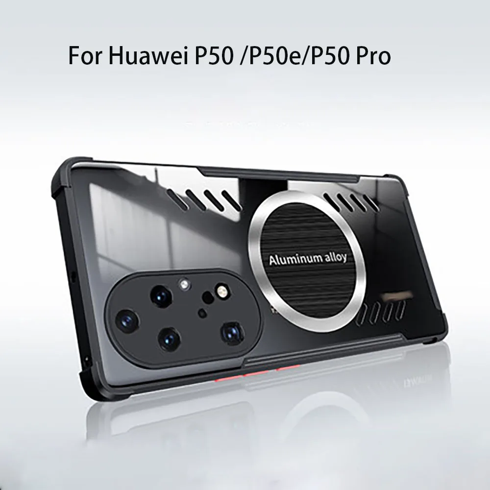 

Чехол с полным покрытием и защитой от падения для Huawei P50, Графеновый алюминиевый сплав, чип для рассеивания тепла для Huawei P 50 Pro, защитные чехлы