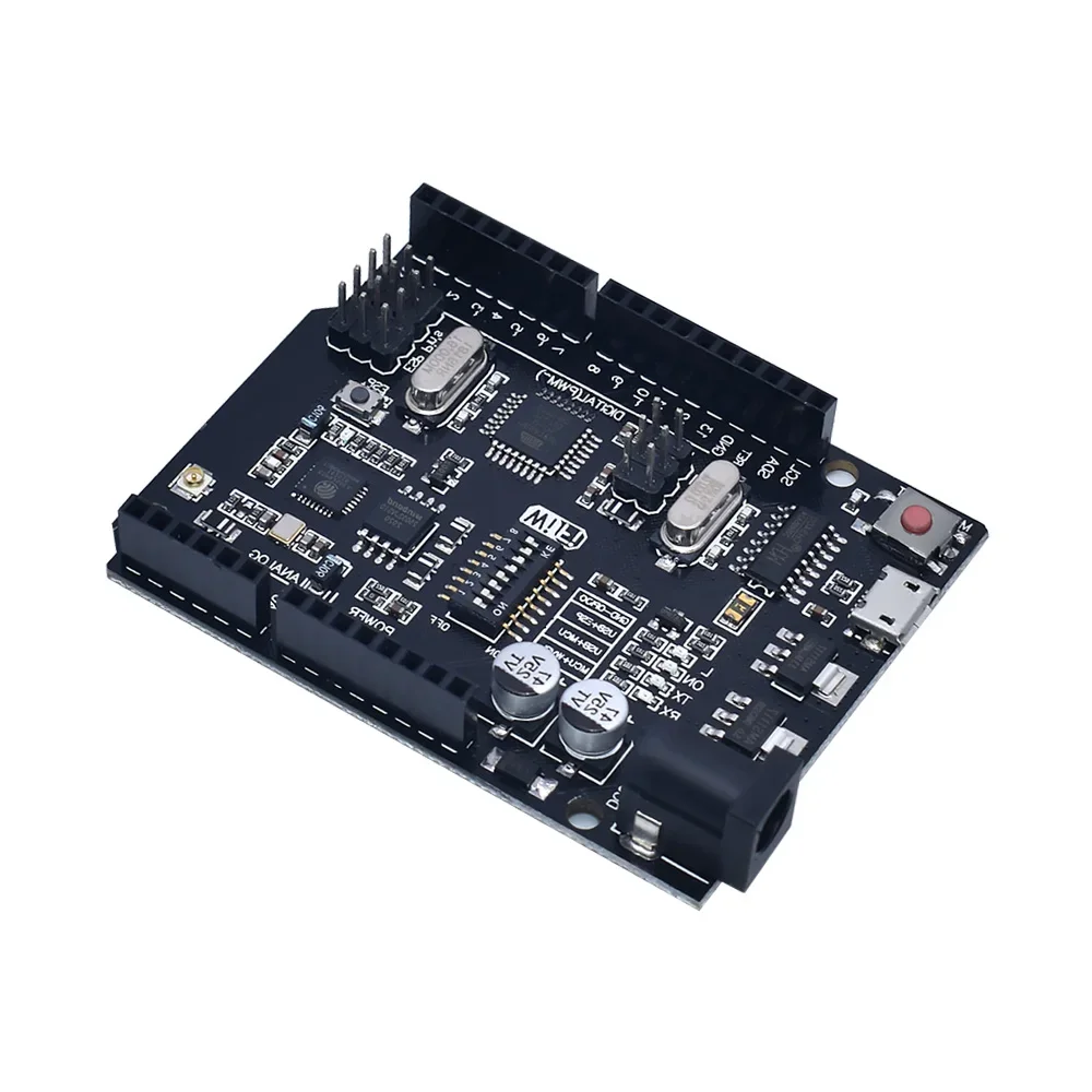 Enhanced Microcontroller Development Board with USB Cable - 16MHz SMD Chip