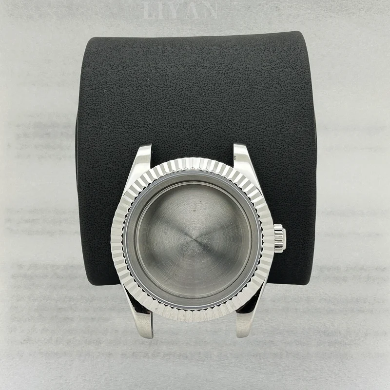 Silver Waterproof Sapphire Crystal Watch Case