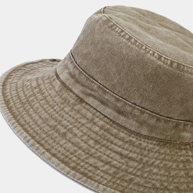 2025, vier Jahreszeiten Baumwolle, solide Eimerhut, Fischerhut, Outdoor-Reise-Sonnenkappe für Damen und Herren – Detail 5