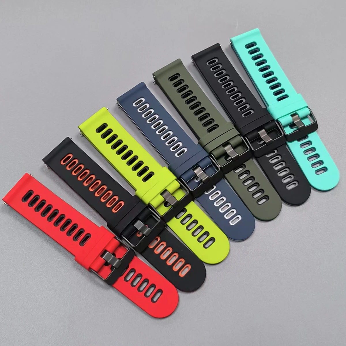 Enhanced Sports Silicone Strap for SUUNTO Watches - Versatile 20mm/22mm Watch Band Replacement