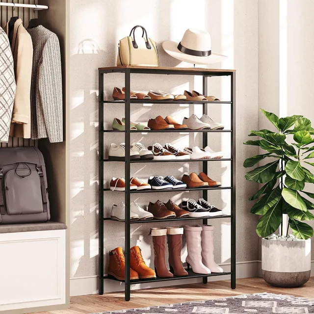 MAHANCRIS 10-Tier Shoe Rack, Shoe Organizer for Closet, Entryway, Large  Capacity Shoe Shelf, for 36-40 Pairs of Shoes, Stable Sturdy, Shoe Storage