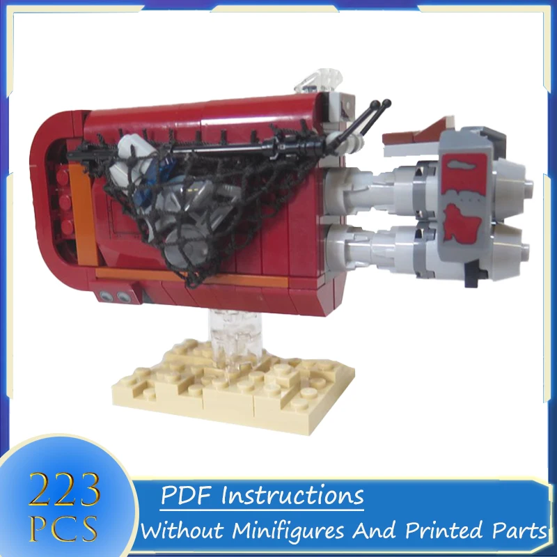 

Movie Series MOC Building Blocks Speeder Airspeeder Spaceship Model DIY Assemble Bricks Military Creative Toy Birthday Gift