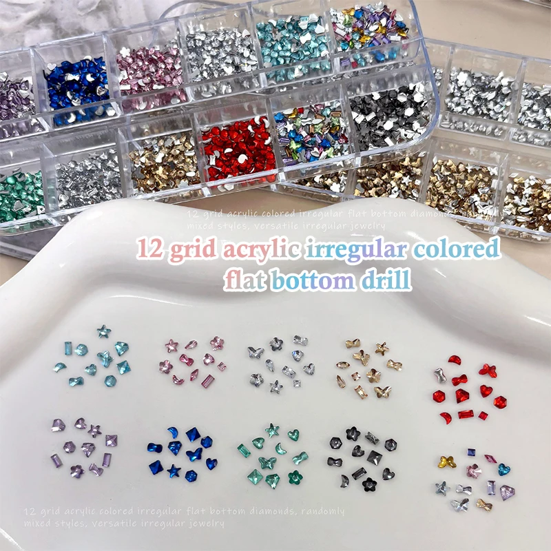 12Gitter Dental Kristall Mode Zähne Edelsteine Schönheit Diamant Zahn Schmuck Ornamente Schmetterling Zahn Edelsteine Zähne Schmuck Edelstein Dekor – Detail 20