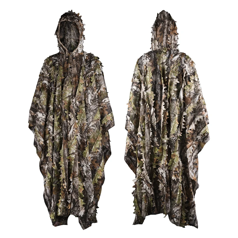 Tactical Clothing Camouflage Suit Hunting Clothes Field Jacket Military Equipment Bird Watching Wildlife Ghillie Suit Raincoat