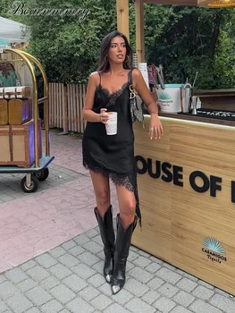 Robe été femme dentelle mini dos nu épaules dénudées