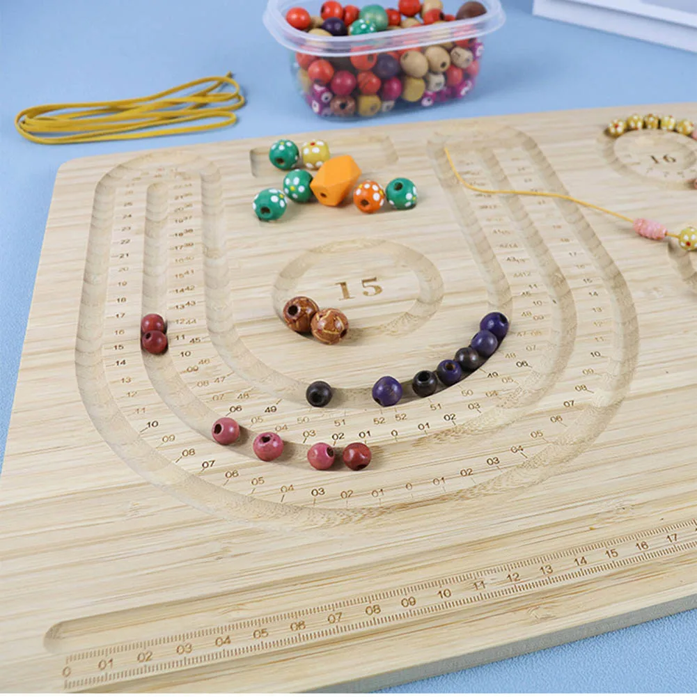 

Eco-Friendly Bamboo Bead Board Perfect Tool For Jewelry Making And Beading Projects Bracelet Necklaces Design Beading Mats Trays