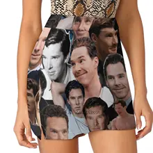  Benedict Cumberbatch Collage Women Sports Skirt Tennis Golf Dance Fitness Running Yoga Skirts Benedict Cumberbatch Benedict 