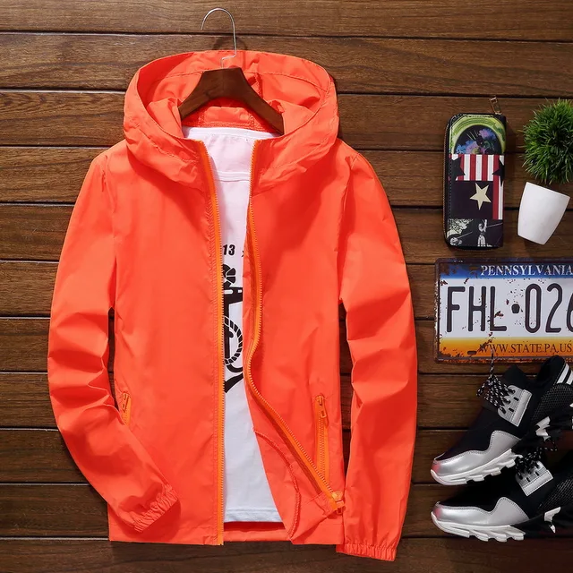 Windbreaker Hooded Coat Jacket 4