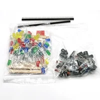 New Electronics Components Basic Starter Kit for Arduino UNO MEGA2560 Raspberry Pi with LED Buzzer Capacitor Resistor 4