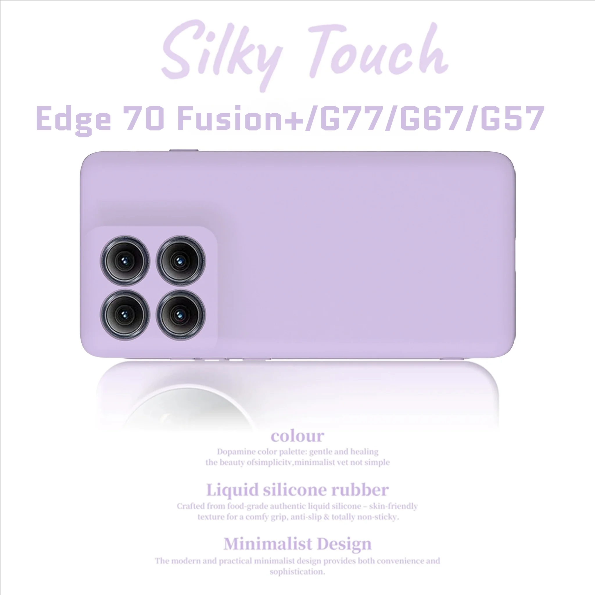 Enhanced Liquid Silicone Shockproof Soft Case with Fleece Cover