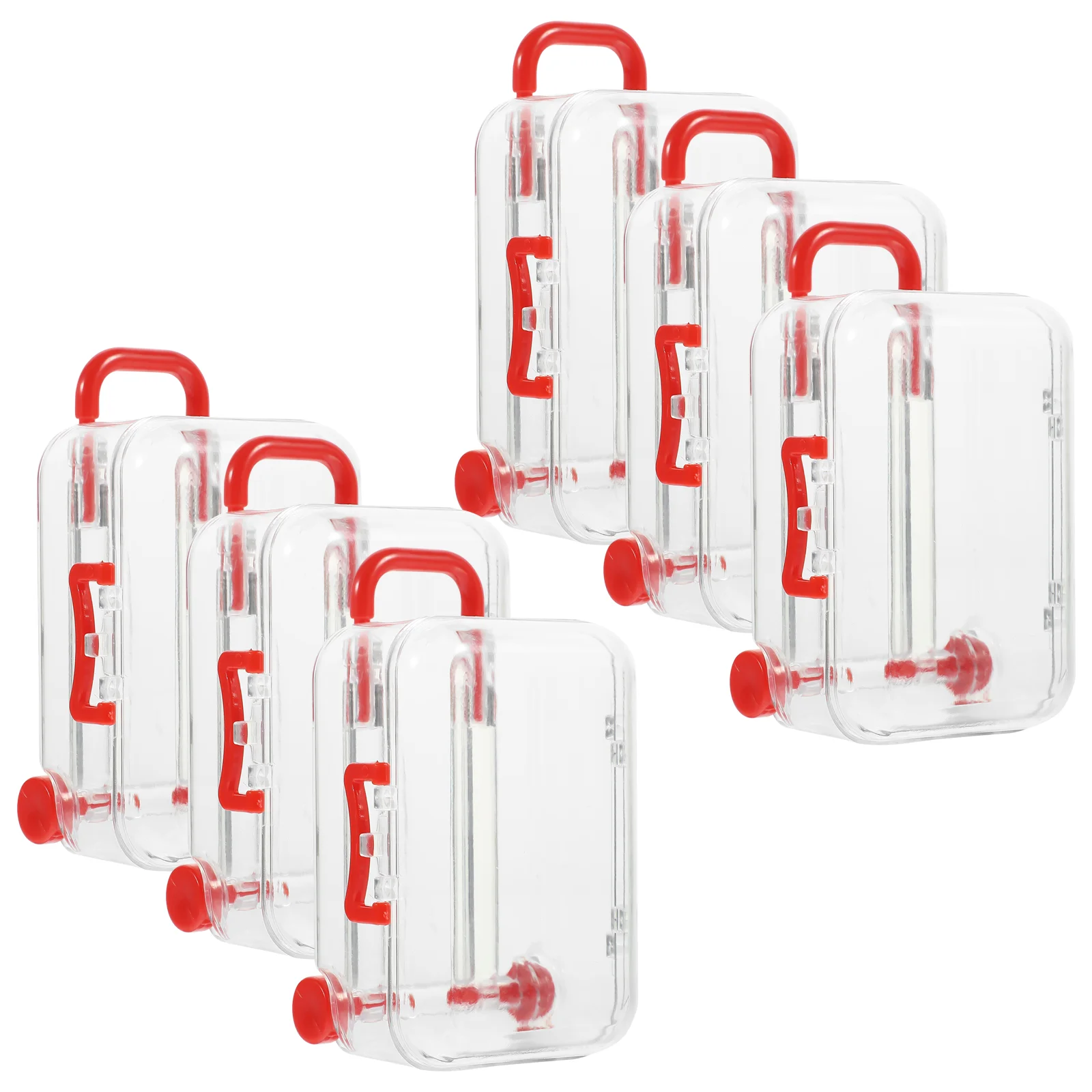

The Baby Giftses Plastic Clear Favor Boxes Decorative Small Candy Boxes Suitcase Party Treats Gifts Packing Cases