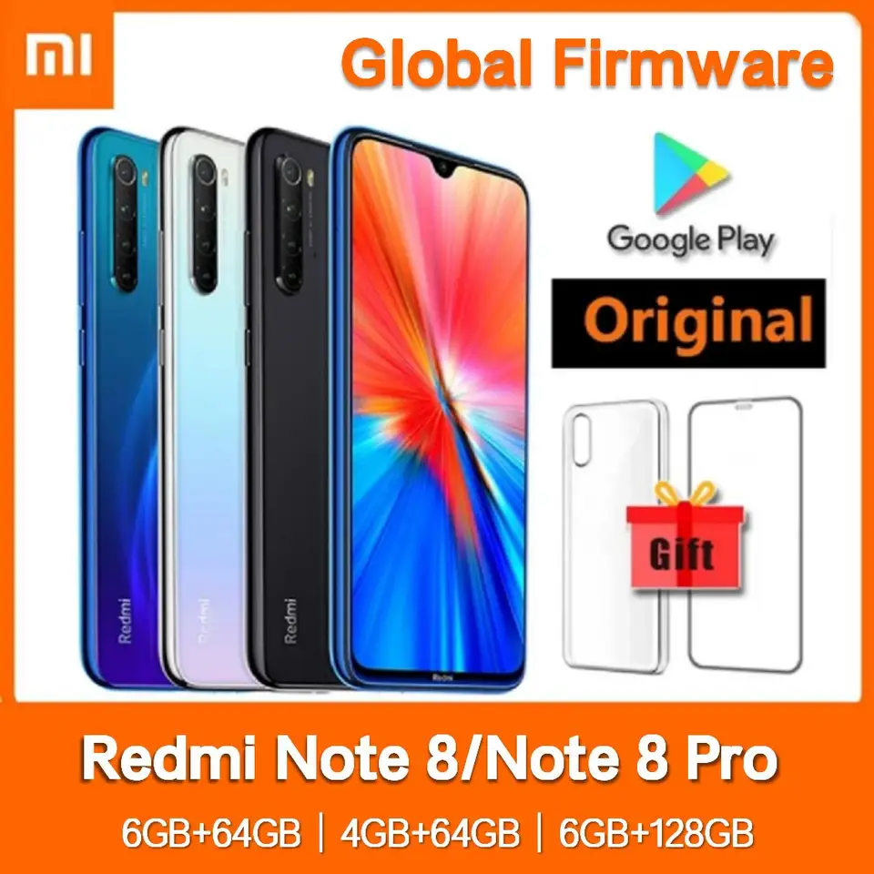 【新品未開封】Xiaomi Redmi Note 8 Pro 6GB/128GB Xiaomi Redmi Note 8 Pro 6gb + 128gb New Model Cell Phone