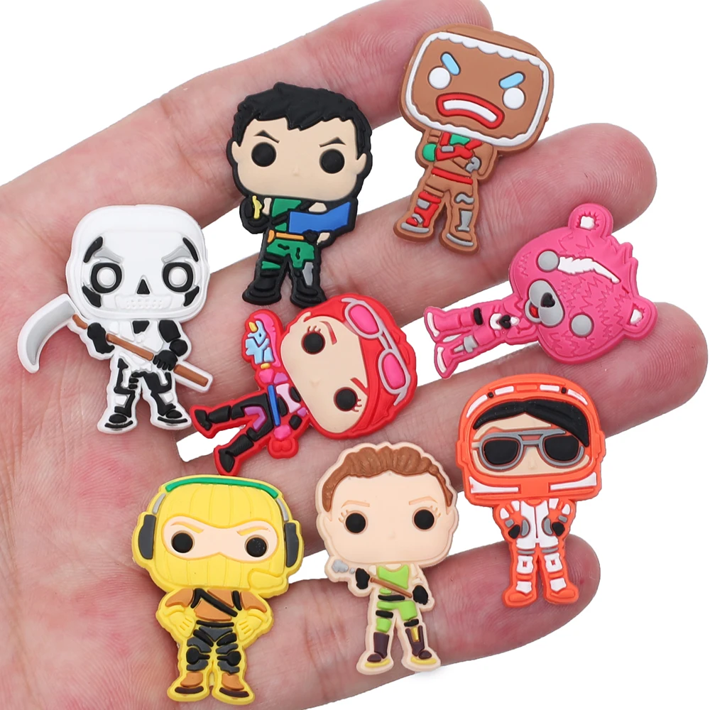 Shoe Charms Game Characters Popular series for Cartoon DIY Shoe Decoration 11-20pcs/set For Kids Gifts