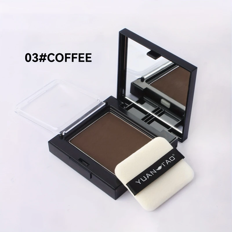 Instant Hairline Hair Powder Waterproof Hair Dye Powder Eyebrow Contour Portable Touch-Up for Gray Coverage