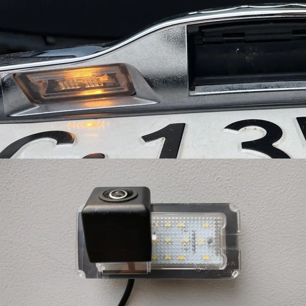 Telecamera Posteriore HD 720p Per Fiat 500/500C (2009-2015) - Sostituisce Luce Targa, Visione Notturna