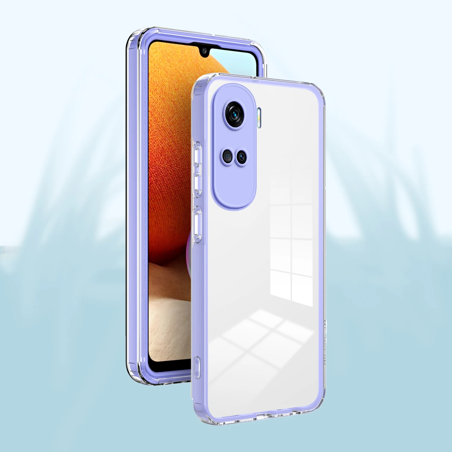Funda RankOne Para Honor 90 Lite 5G (6.7″) – TPU Ligero, Diseño Trasero Con Textura De Disco, Protección Antigolpes En Esquinas, Color Negro