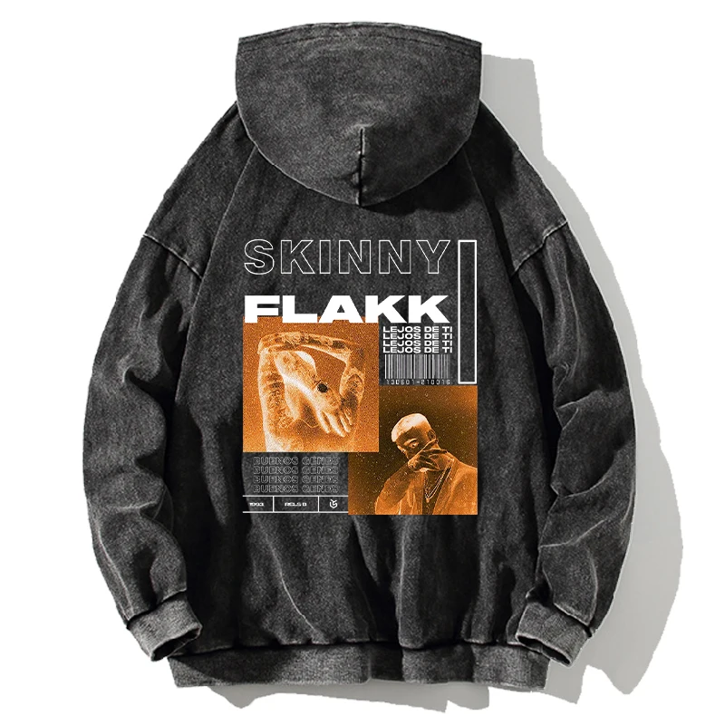 Flakk Rels B Printed Hoodies For Men Women Long Sleeves Sweatshirts Autumn Winter Vintage Washed Cotton Hooded Streetwear 3