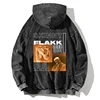 Flakk Rels B Printed Hoodies For Men Women Long Sleeves Sweatshirts Autumn Winter Vintage Washed Cotton Hooded Streetwear 3