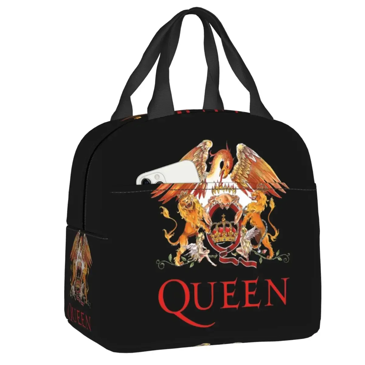

Термоизолированная сумка для ланча Rock Band Queen, Женский Портативный Ланч-бокс со ртутью, для работы, школы, путешествий, пикника