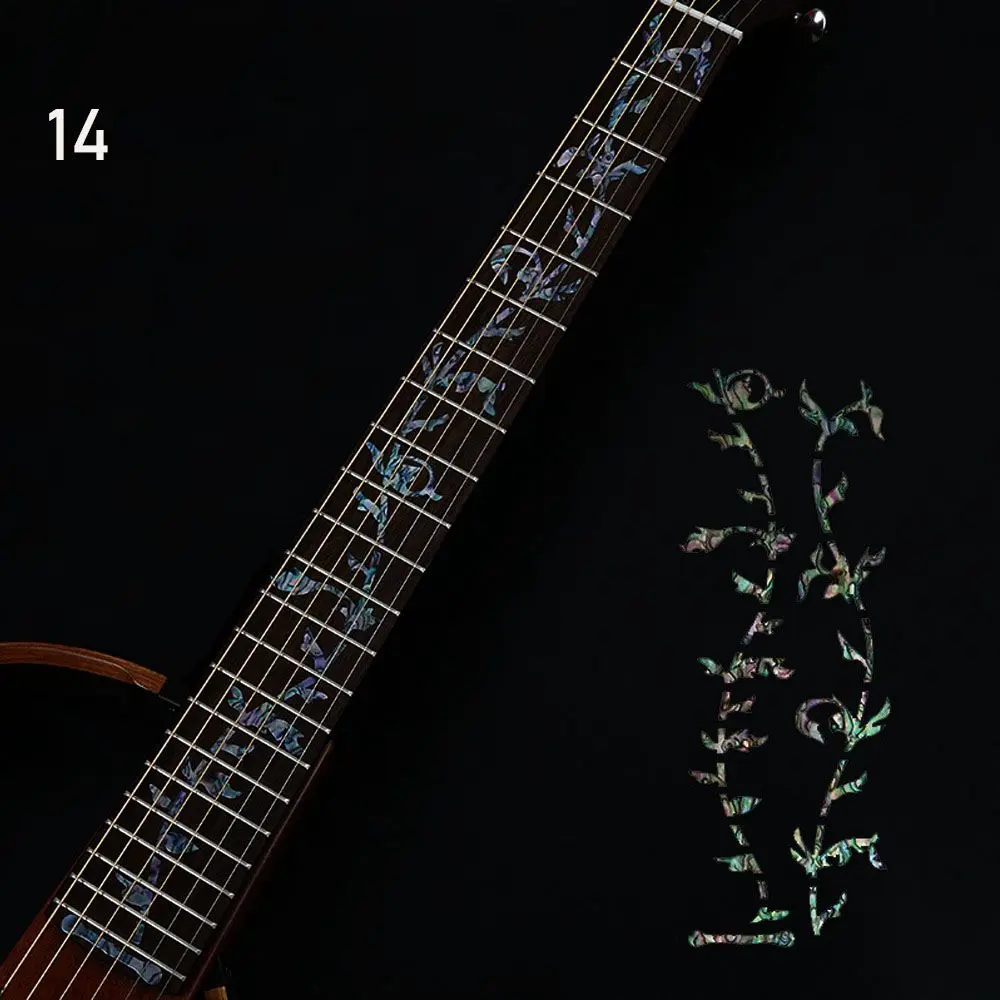 Instrument Decorations: Ultra Thin Cross Inlay Fretboard Stickers for Electric Guitar Accessories